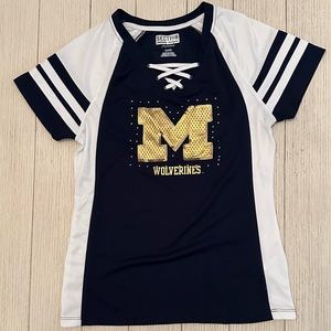 Women’s Section 101 by Majestic University of Michigan Wolverines Top, M